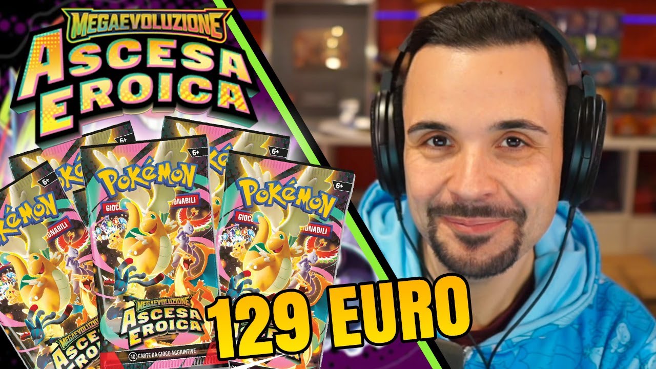 Apro 129 EURO di Ascesa Eroica POKEMON e trovo .... - YouTube