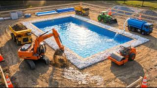 MudForge RC | 🏖️ RC Machines Build a Mini Swimming Pool from an Empty Dirt Lot! 🚜
