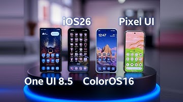 One UI 8.5 vs iOS26 vs ColorOS16 vs Pixel UI: System Wide Icon Theming