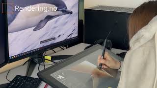 Common Dolphin 3D model - behind the scenes making-of