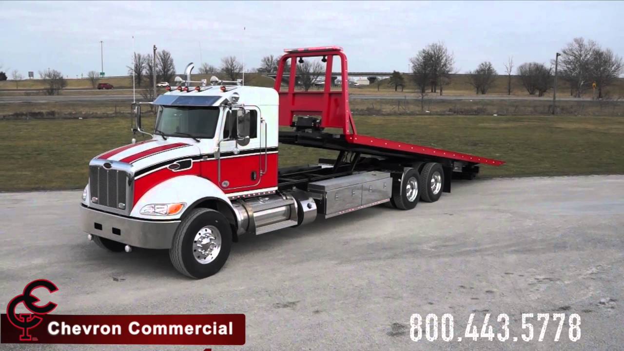 Peterbilt 348 Extended Day Cab with Chevron 30’ Steel LCG ...