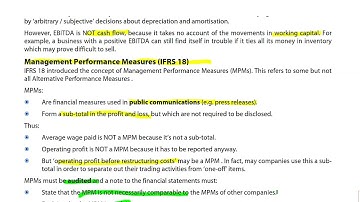 Alternatieve prestatiemaatstaven - ACCA SBR-lezingen