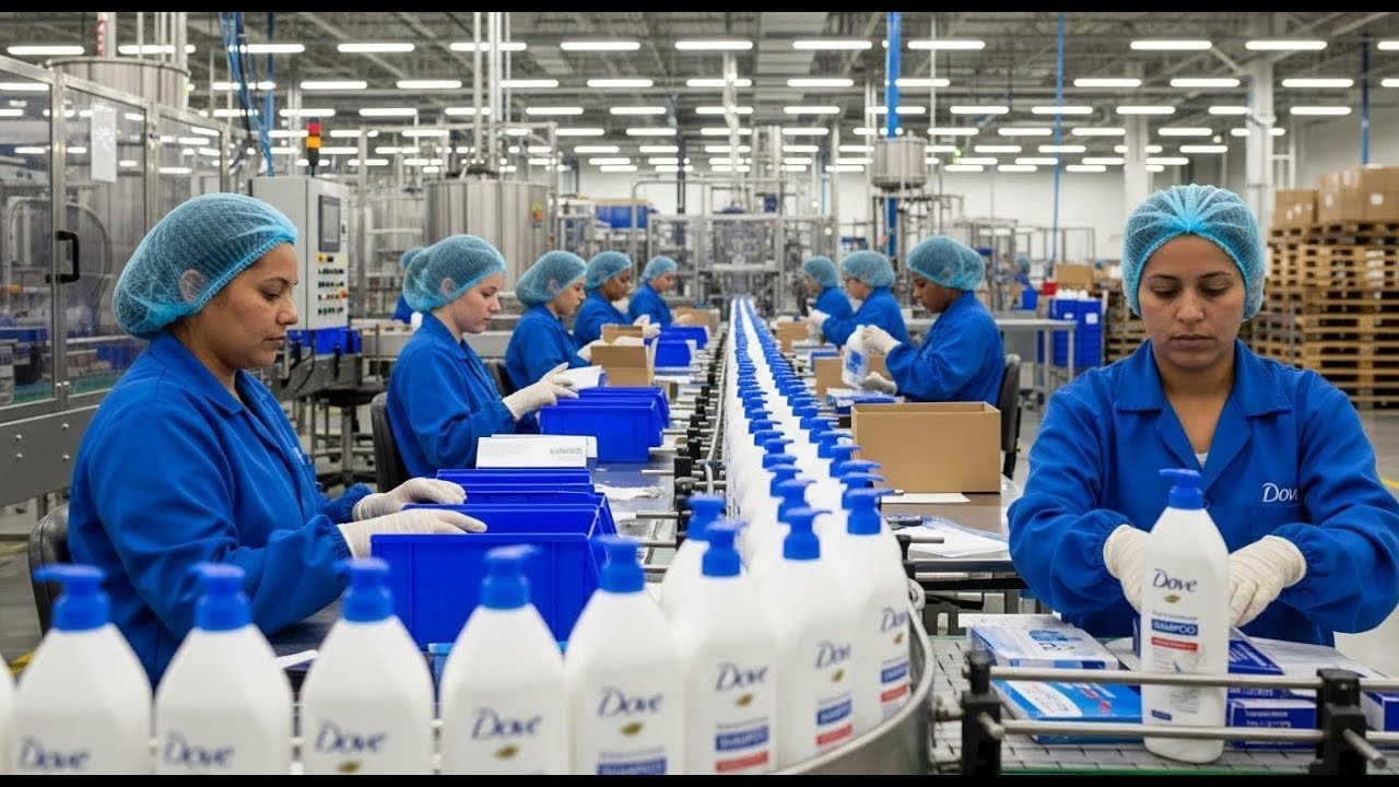Inside the Dove Shampoo Factory – How Millions of Bottles Are Made Each Year