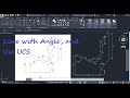 Draw a line at a specific angle in AutoCad || Angle relative to another line || 2020 || 2019 || 2018