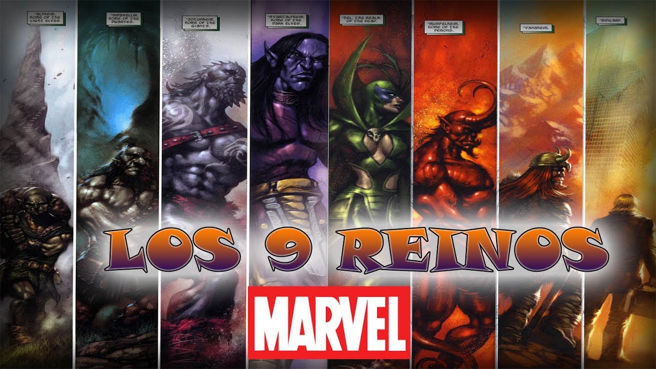 Todo sobre los 9 Reinos de Marvel | [Frikismo Marvelita] - YouTube