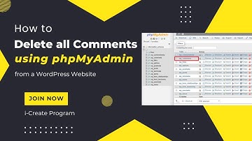 Hoe alle opmerkingen [spam] op WordPress te verwijderen met phpMyAdmin | Opmerkingen uit de datab...