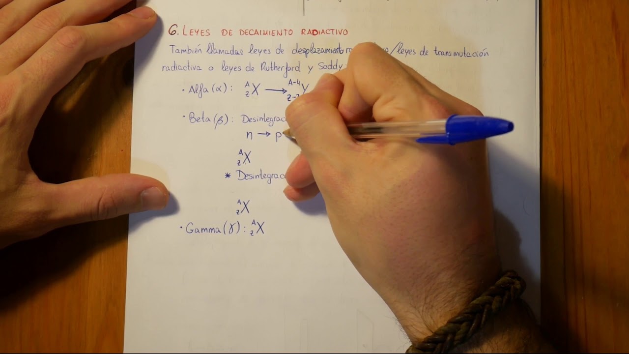 Física Nuclear Leyes de decaimiento radiactivo YouTube