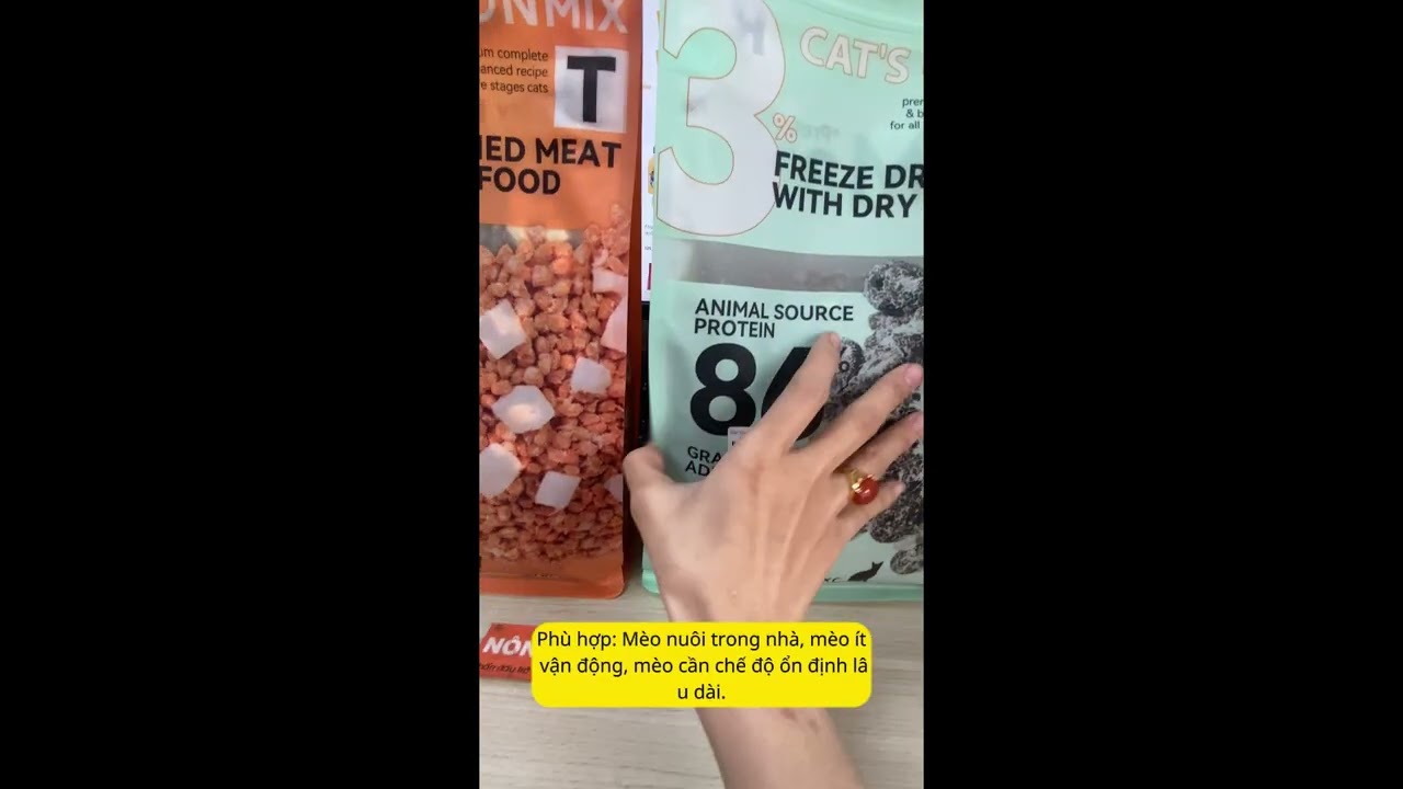 Hạt Cho Mèo Mix Thịt Chà Bông TEB G - Hạt Cho Mèo Cat's On Mix T/R