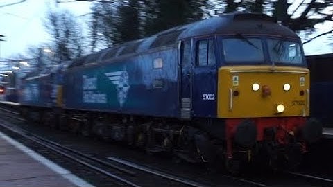 Class 57: DRS 57002 + 57003 Pass Through Reading West Station