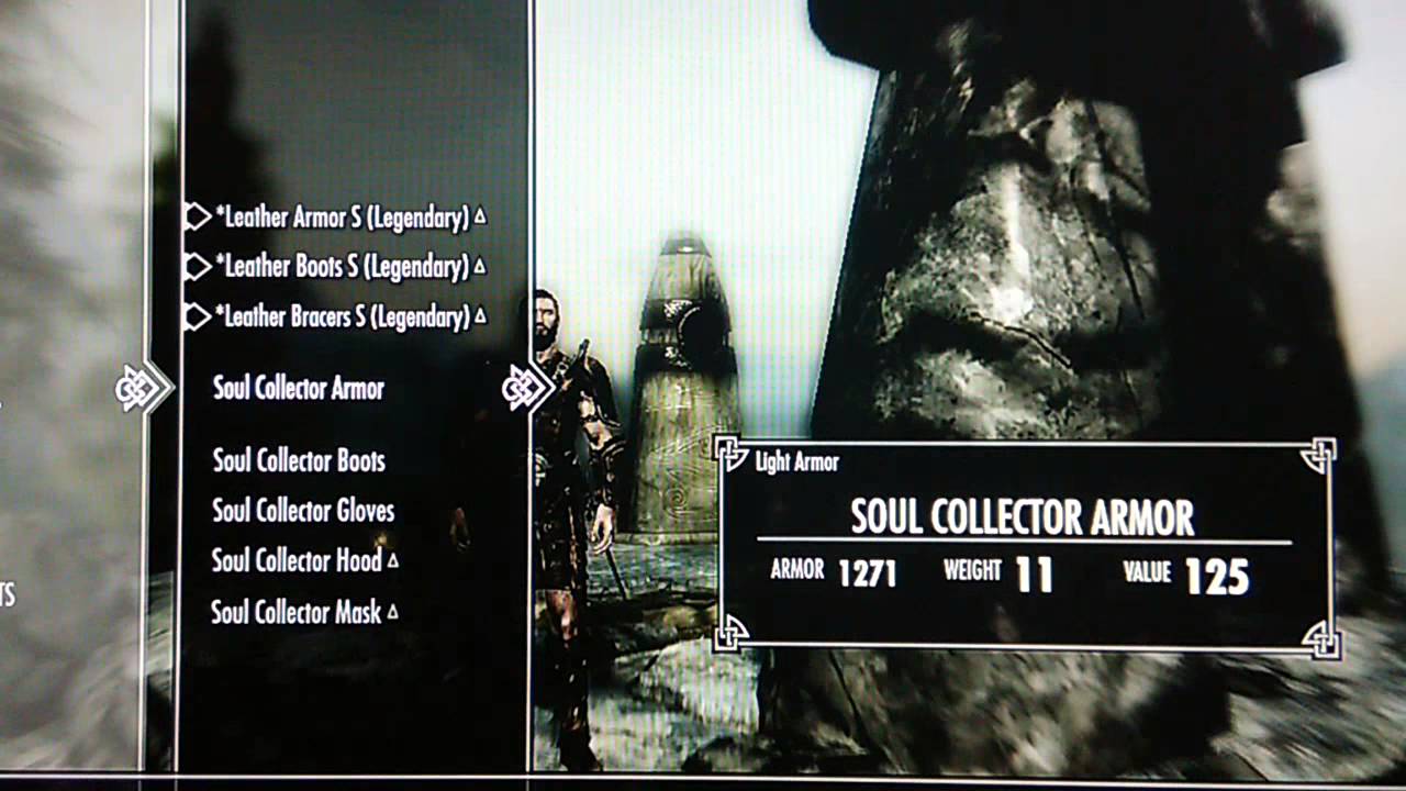 Skyrim Mods Xbox 360 Soul Collector Armor & Weapons YouTube