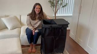 160L Laundry Hamper with Lid, Rolling Laundry Basket with Wheels, Large & Tall Dirty Clothes Hamper