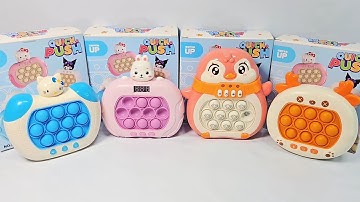 ASMR Playing Pop it Electronic Fast Push Game Fidget Toy | Stage Mode | Level Mode