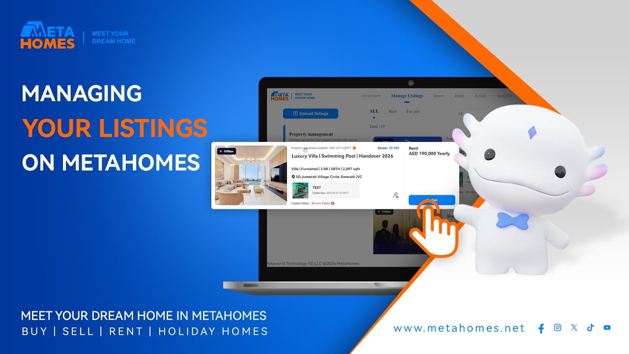 How to Manage Your Listings (Properties)  on MetaHomes