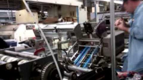 Precision Finishing Systems- Inline Web Tipping of Cards