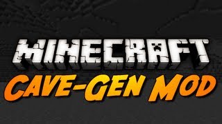 Minecraft Mod Review: CAVE-GEN MOD!