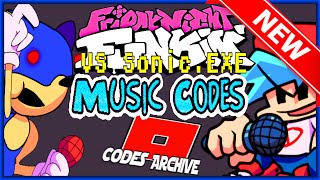 ALL Friday Night Funkin VS SONIC.EXE 1.5 Music CODES/IDs for ROBLOX!