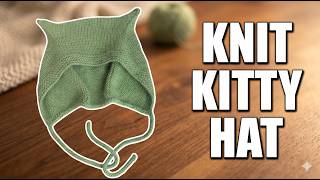 Knit Kitty-Style Hat
