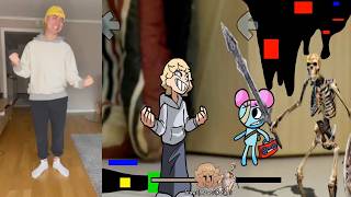 Fnf 67 Meme Vs Skeleton Raaah Meme Sings Sliced Friday Night Funkin In Real Life