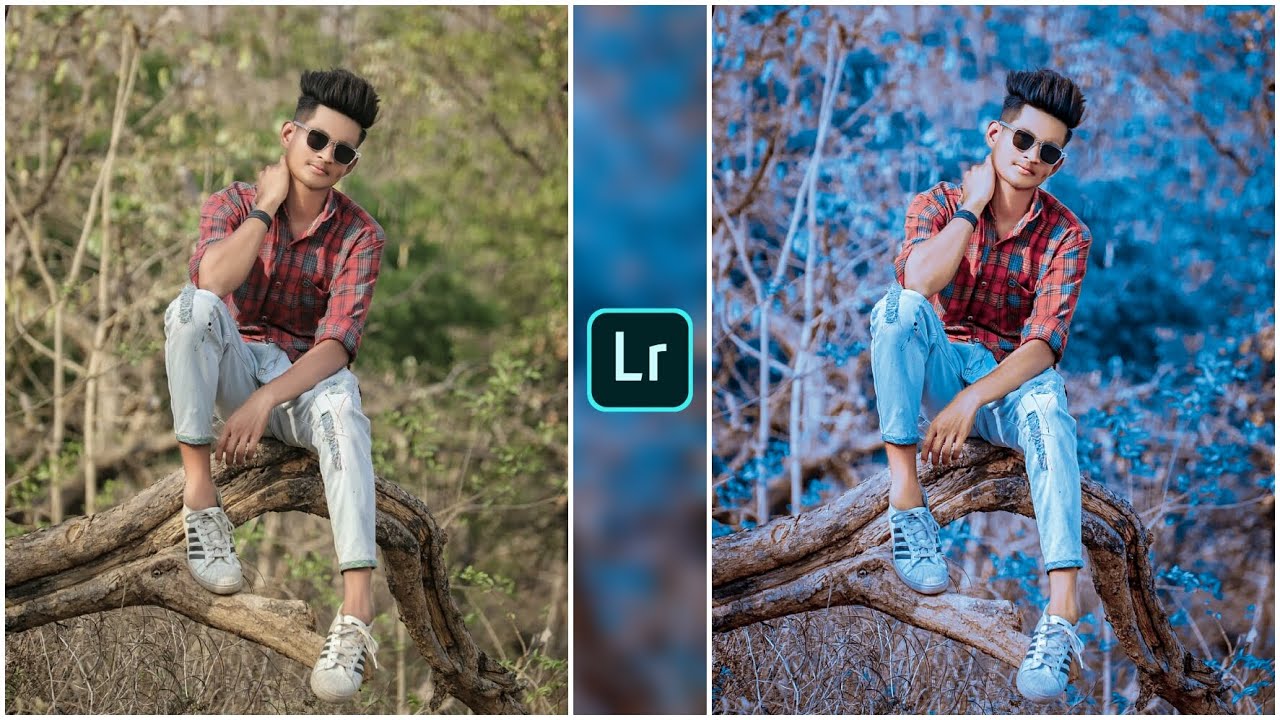 Lightroo Moody Blue Photo Editing Tutorial || Lightroom Free Preset Download ||