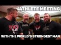ATHLETE MEETING WITH THE WORLD'S STRONGEST MAN | ROYAL ALBERT HALL