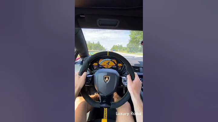 Lamborghini Aventador on the highway | POV #shorts #aventador