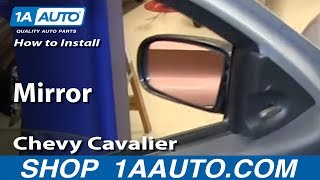 How To Replace Side Rear View Mirror 95-05 Chevy Cavalier
