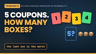Full 5 Coupons, 1 Per Box: How Many Boxes Until You Have Them All | 50 Challenging Problems #14 Update