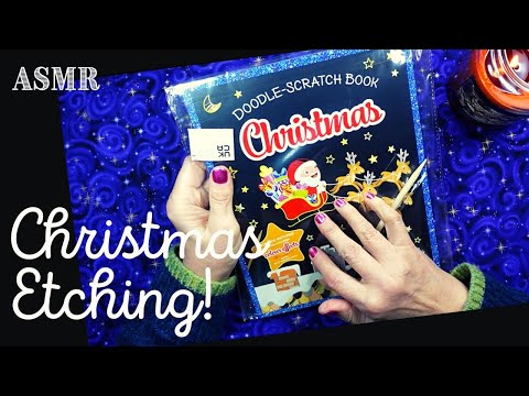 ASMR | Christmas Etch Art! Whispered Ramble and Chat