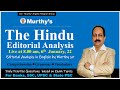 The Hindu Editorial Analysis Today in English by Murthy Sir 6 January 2022 | For Banks, SSC, UPSC