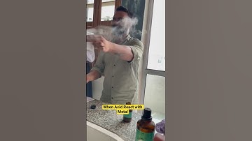 When acid React With Metal | Live Experiment