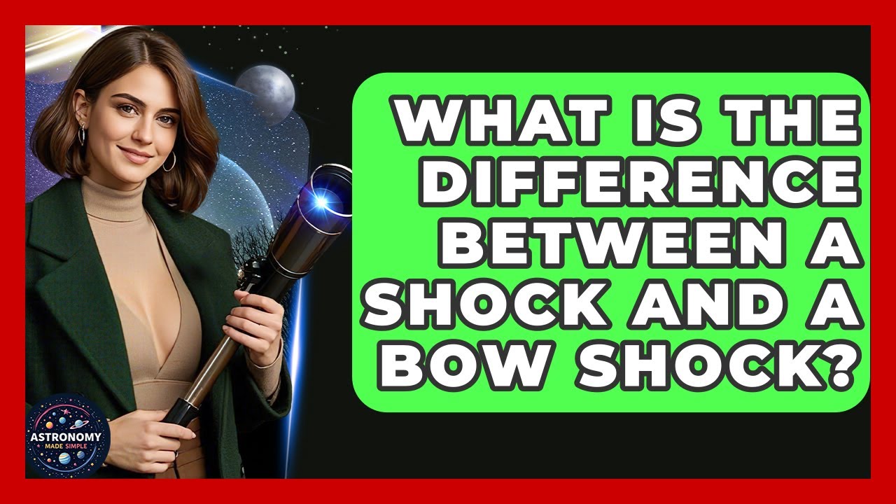 What Is The Difference Between A Shock And A Bow Shock? - Astronomy Made Simple
