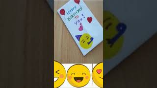 Friendships🥳 Karte zum Geburtstag Umschlag Emoji Pull Tab Origami envelope card 🤩 Birthday card gift