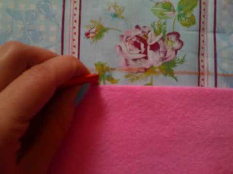 felt clutch bag