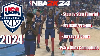 NBA 2k24 - Best MyTeam/Pro-Am Jerseys - Team USA 2024