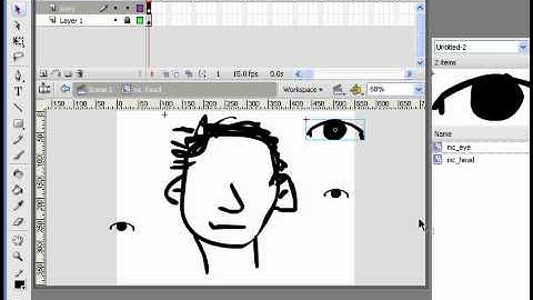 Animate a Character with Blinking Eyes in Flash - Part 4