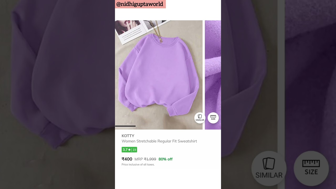 Kotty sweatshirt only Rs.400.. 