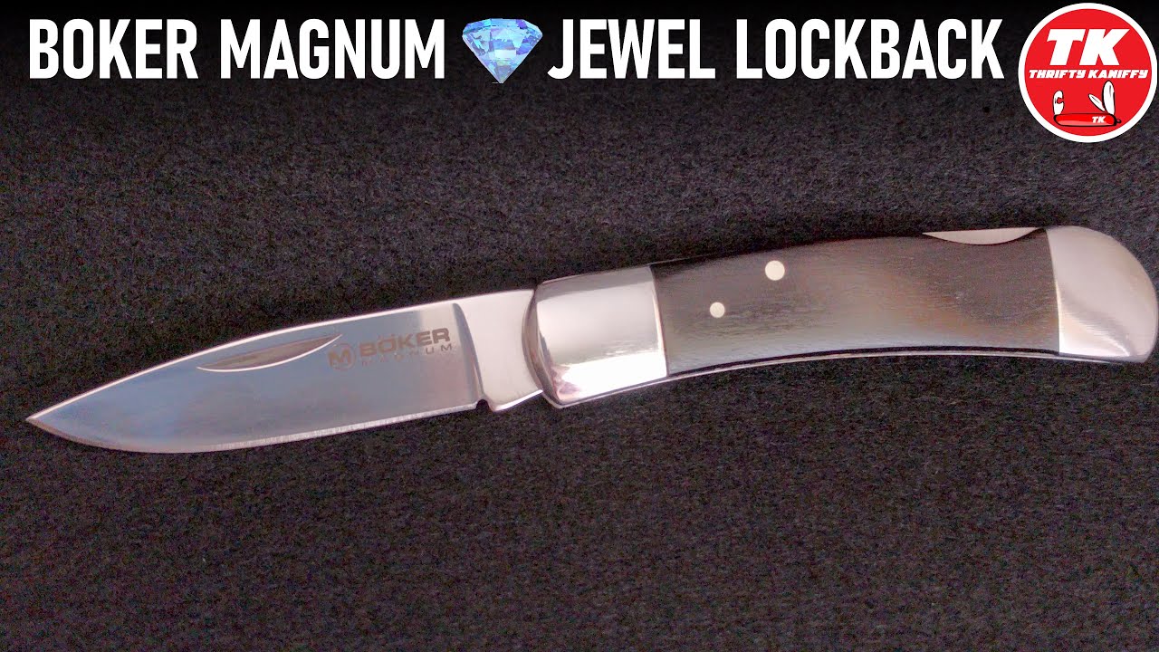 Boker Magnum Jewel Lockback Pocket Knife 01MB318 - YouTube