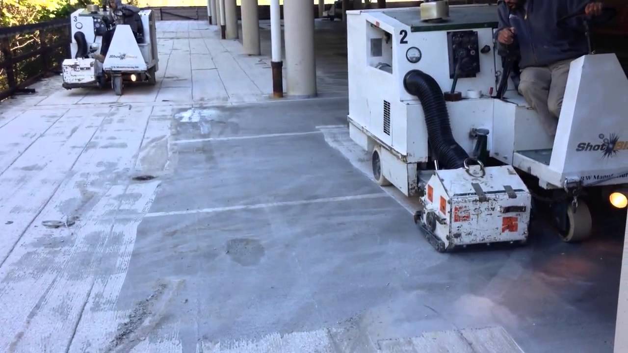 Parking Deck Membrane Removal