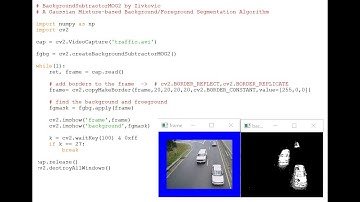OpenCV: Background Subtraction and Adding Borders to Images