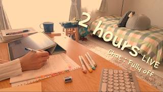 Study with me Live ☀️ May 21|2H|50/10 Pomodoro|🌧️ Rain sound