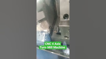 CNC 4 Axis Turn-Mill Machine | Live Axis | Swastik Trial |  #shorts #cnc #millturn #turnmill