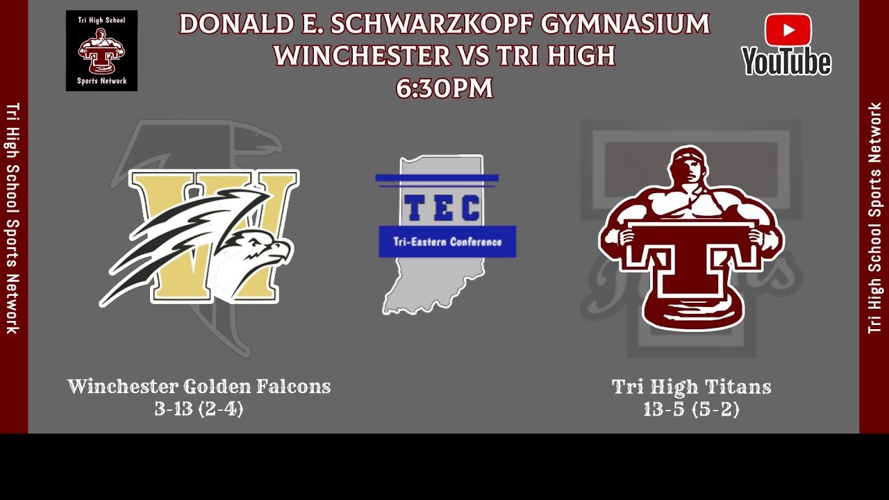 Girls Varsity Basketball Winchester Golden Falcons VS Tri High Titans