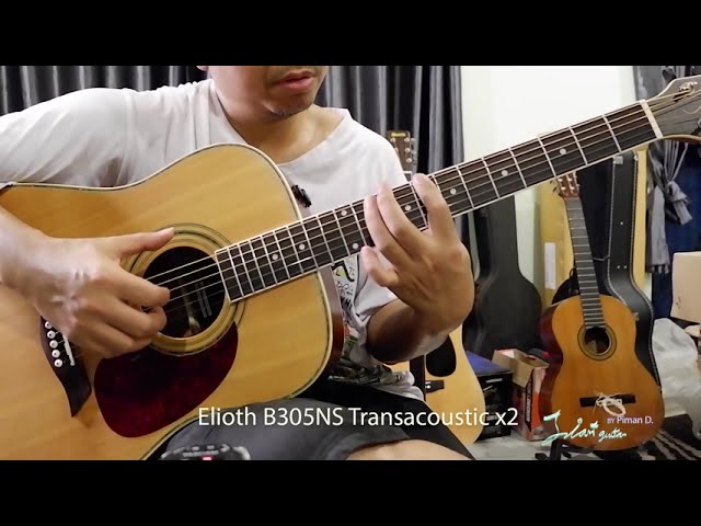 acoustic guitar Elioth B305 NS with Transacoustic x2 - YouTube