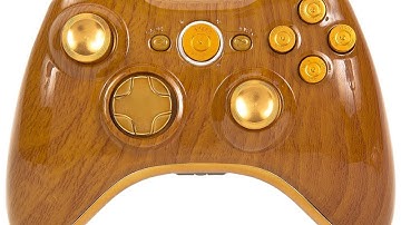 HUNTER Custom Xbox 360 Modded Controller Woodgrain Bullet Buttons Geniusmods