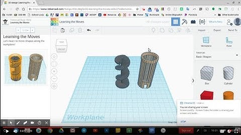 Learning the Moves Tinkercad Tutorial