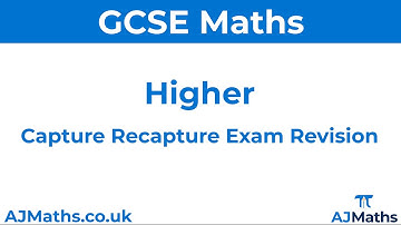 Exam Revision for Capture Recapture | GCSE Maths