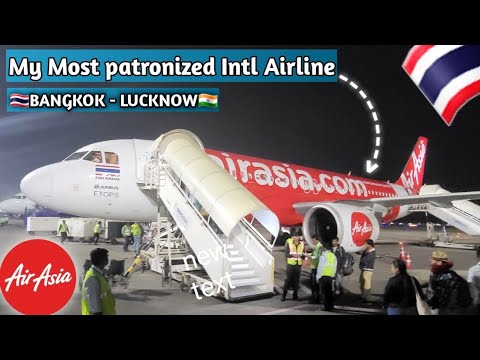 THAI AirAsia | Bangkok to Lucknow | A320NEO (Meals & Merchandise Review)