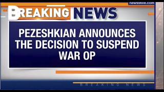 LIVE: Iran Suspends War Operations, Pezeshkian Says No Attack on Gulf Nations