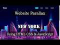 12 How to make Website  Parallax Scrolling HTML CSS  JavaScript