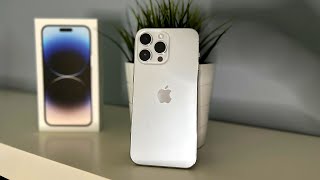 iphone 14 pro max silver unboxing